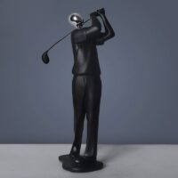 Statue homme golfeur en résine