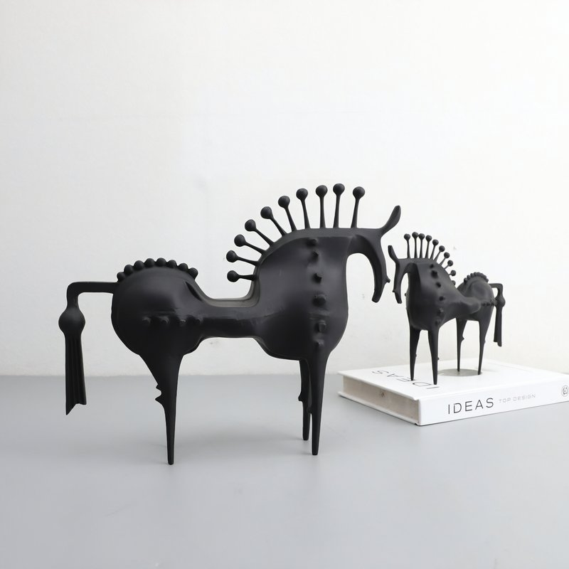 Statue de Cheval Abstrait Et Contemporain 1